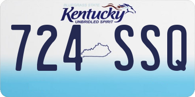 KY license plate 724SSQ