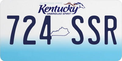 KY license plate 724SSR