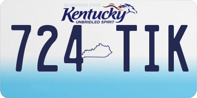 KY license plate 724TIK
