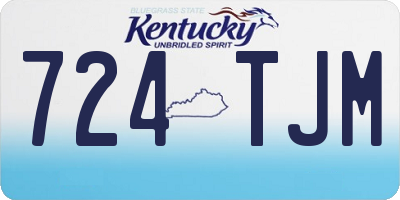 KY license plate 724TJM