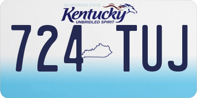 KY license plate 724TUJ