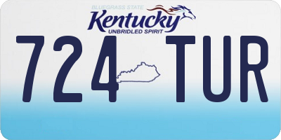 KY license plate 724TUR