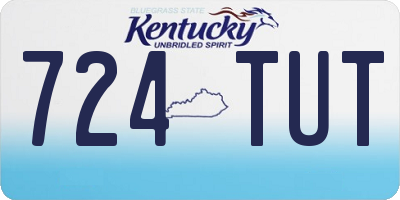 KY license plate 724TUT