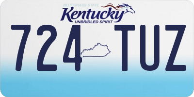 KY license plate 724TUZ
