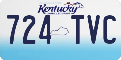 KY license plate 724TVC