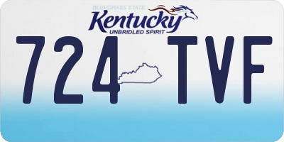 KY license plate 724TVF