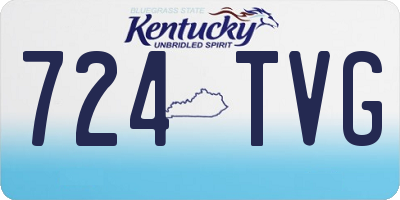 KY license plate 724TVG