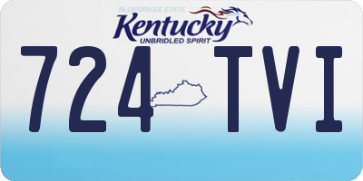 KY license plate 724TVI