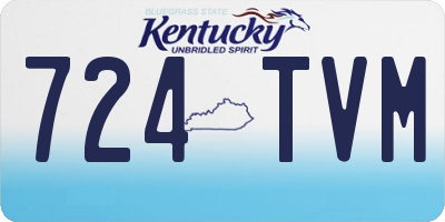 KY license plate 724TVM