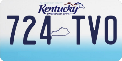 KY license plate 724TVO