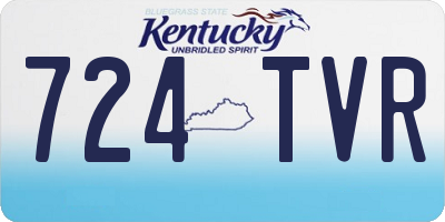 KY license plate 724TVR