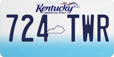 KY license plate 724TWR