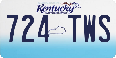 KY license plate 724TWS