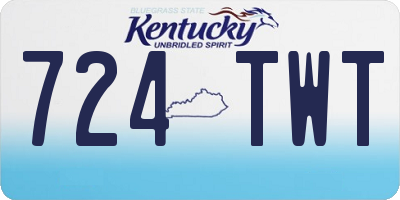 KY license plate 724TWT