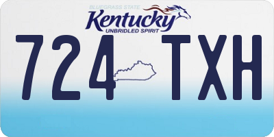 KY license plate 724TXH
