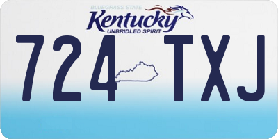 KY license plate 724TXJ