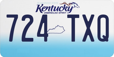KY license plate 724TXQ