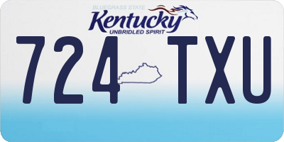 KY license plate 724TXU