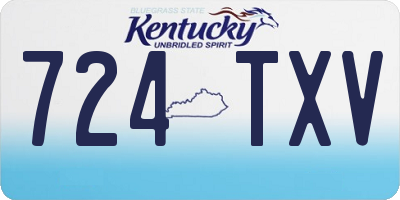 KY license plate 724TXV