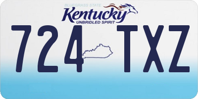 KY license plate 724TXZ