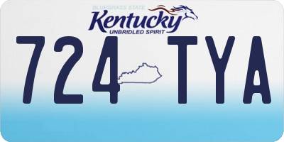 KY license plate 724TYA