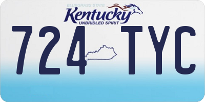 KY license plate 724TYC