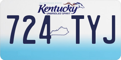 KY license plate 724TYJ