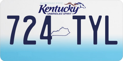 KY license plate 724TYL
