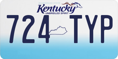KY license plate 724TYP