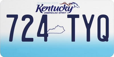 KY license plate 724TYQ