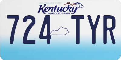 KY license plate 724TYR