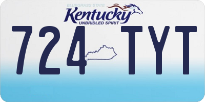 KY license plate 724TYT