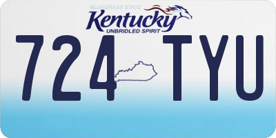 KY license plate 724TYU