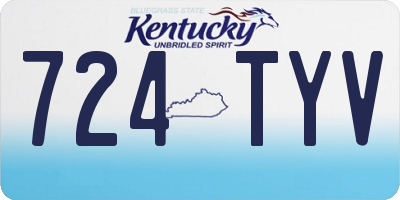 KY license plate 724TYV
