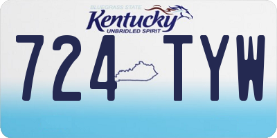 KY license plate 724TYW