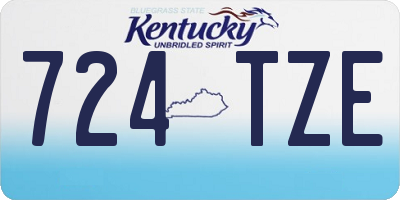 KY license plate 724TZE