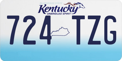 KY license plate 724TZG
