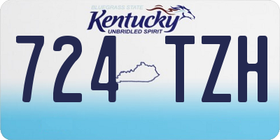KY license plate 724TZH
