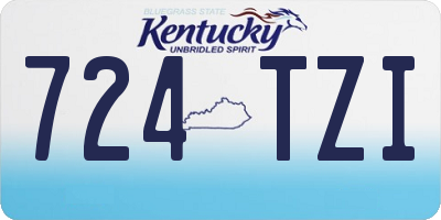 KY license plate 724TZI