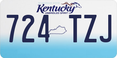 KY license plate 724TZJ