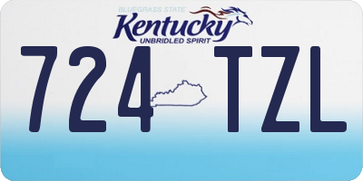 KY license plate 724TZL