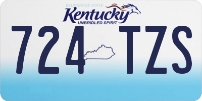 KY license plate 724TZS