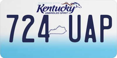 KY license plate 724UAP