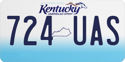 KY license plate 724UAS