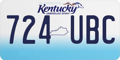 KY license plate 724UBC
