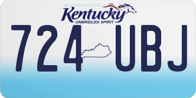 KY license plate 724UBJ