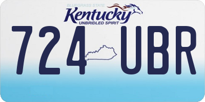 KY license plate 724UBR