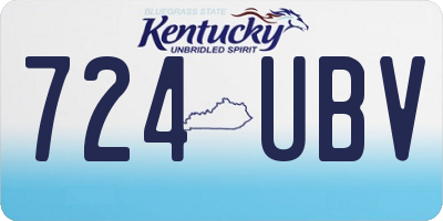 KY license plate 724UBV