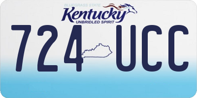 KY license plate 724UCC