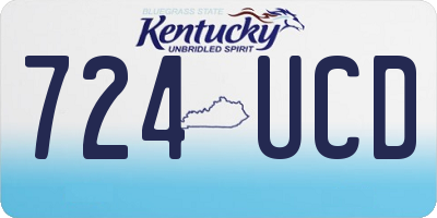 KY license plate 724UCD